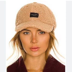 Ray and Bone Addison camel color Sherpa baseball cap